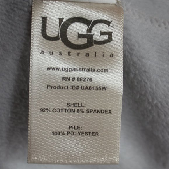 Ugg Gordon Full Zip Hoodie sweater Charcoal fleece-lined men  Cardigan  Large - Picture 8 of 9